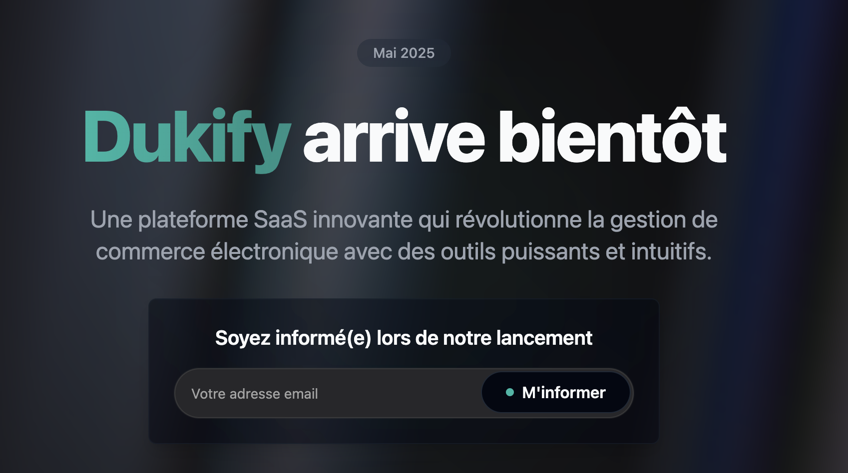 Dukify Platform Preview